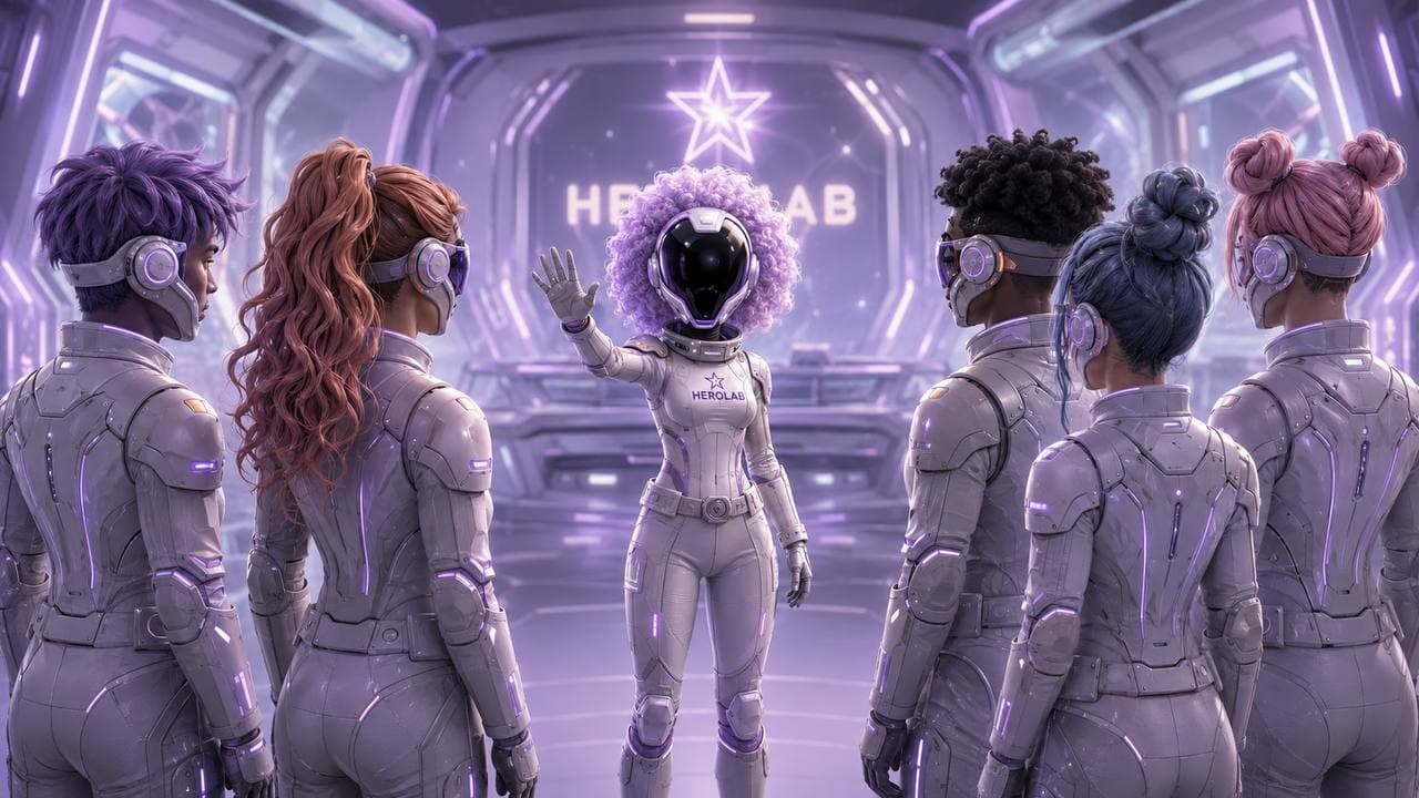 Герои HERO LAB на встрече в футуристическом пространстве